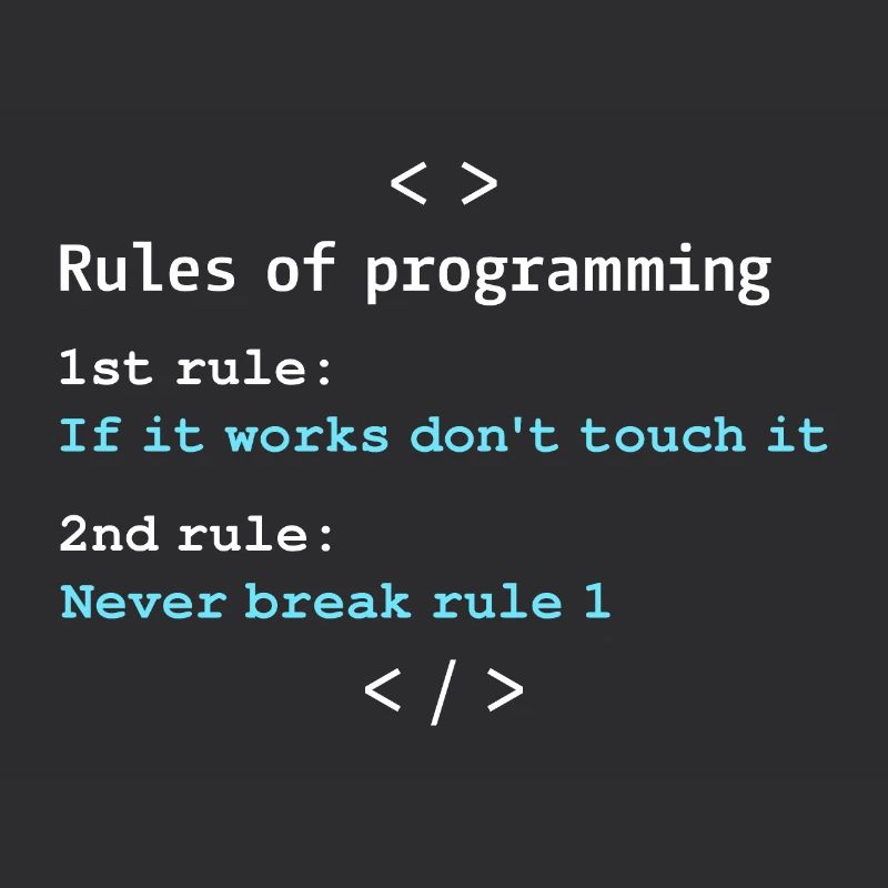 Règles de programmation