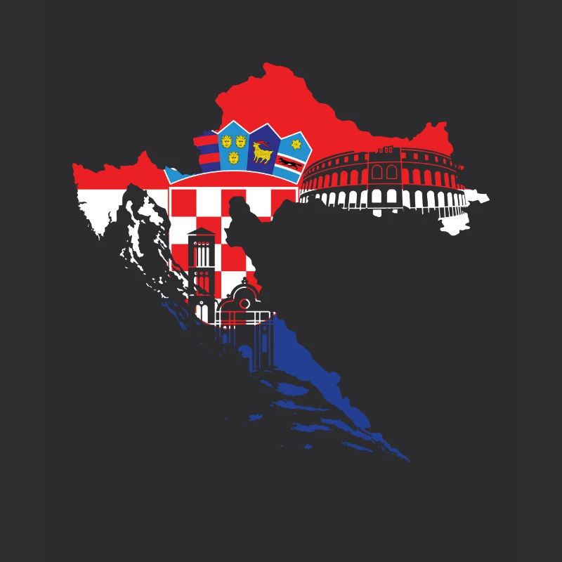 Drapeau de la Croatie