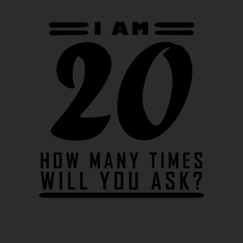 Ich bin 20 – 20. Geburtstag Geschenk