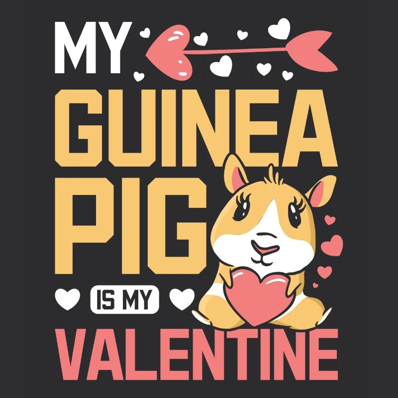 Mon mignon cochon d’Inde est mon valentin