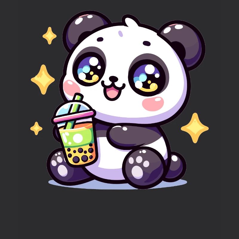 Panda Bubble Tea Boba Kawaii