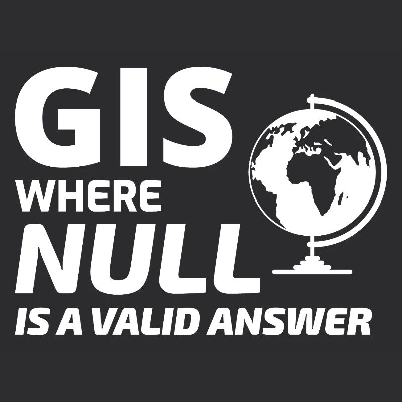 Geospatial Null Wert Kartographie GIS Humor