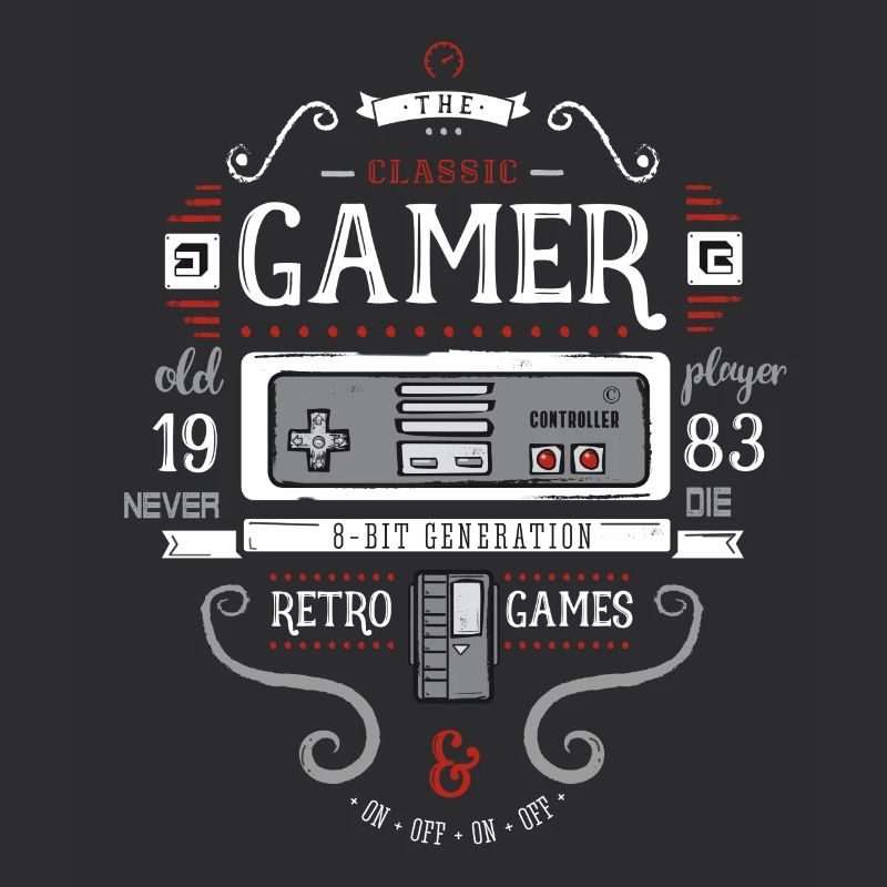 Game Nerd 80s Retro 8bit Game Console pc old fun