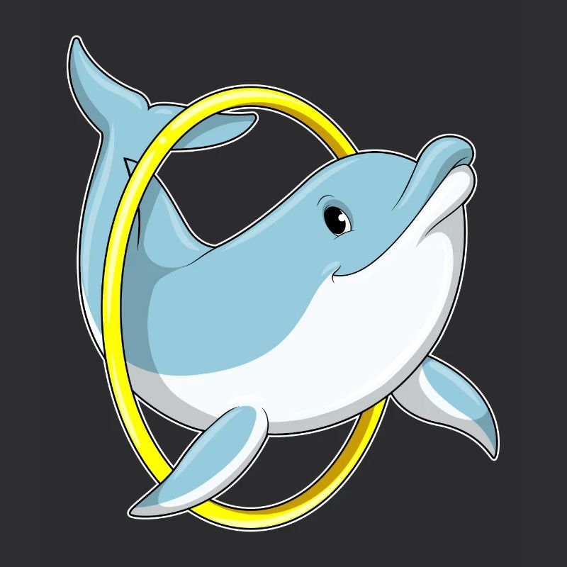 Dolphin with ring