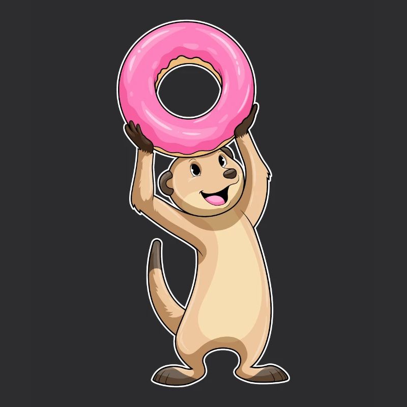 Erdmännchen mit Donut
