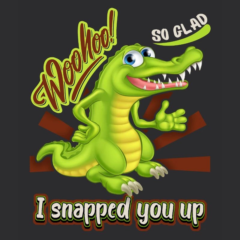 Krokodil-Crocodile, lustiger Spruch, Valentinstag