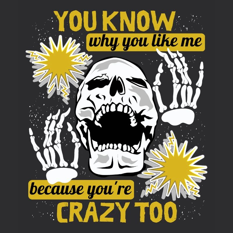 Comic Skull Skull Funny Saying Skeleton Hands