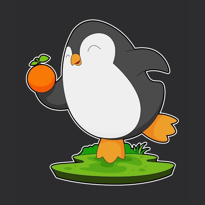 Penguin Orange Fruit