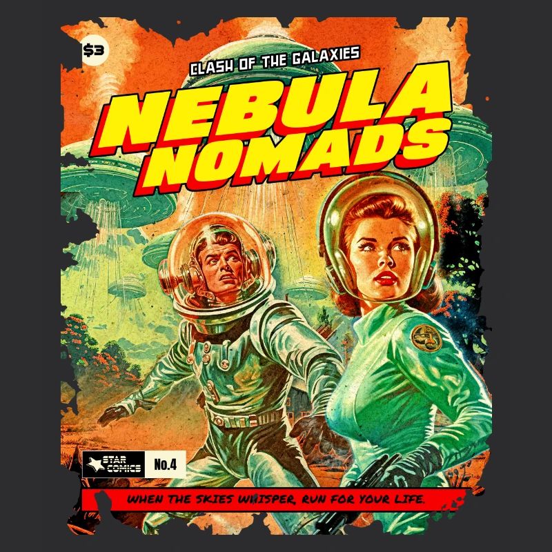 Comic Strip, 50s Comic, Nebula Nomads