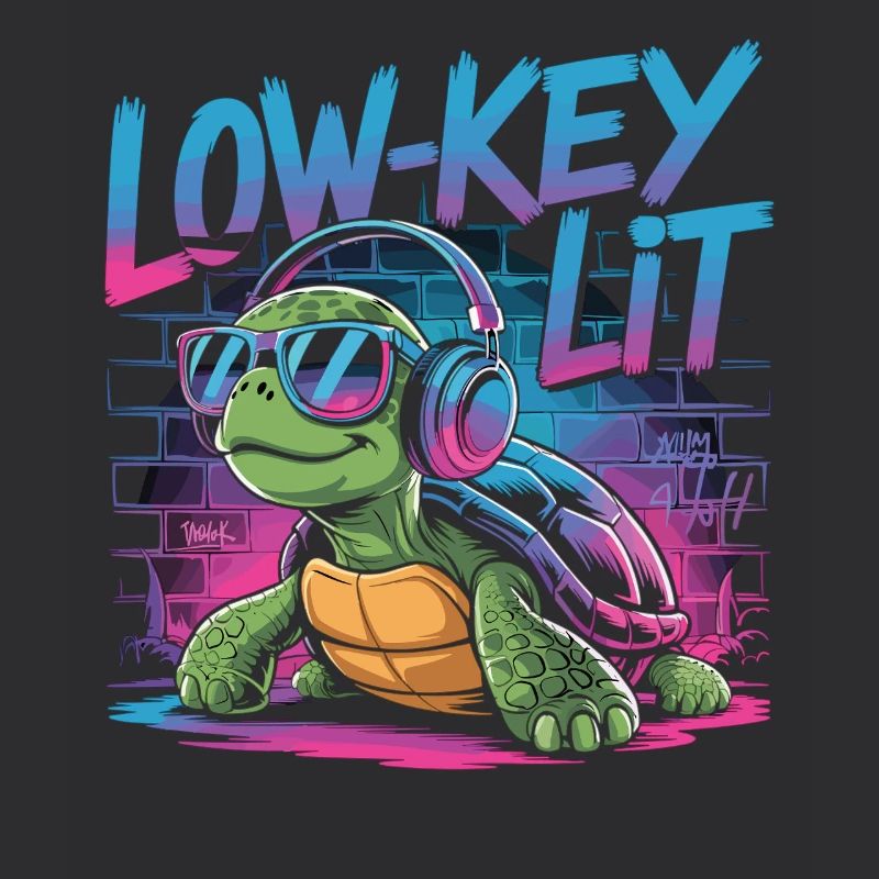 Low-Key Lit Turtle