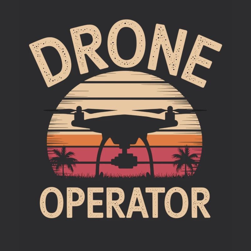 Pilote de drone coucher de soleil
