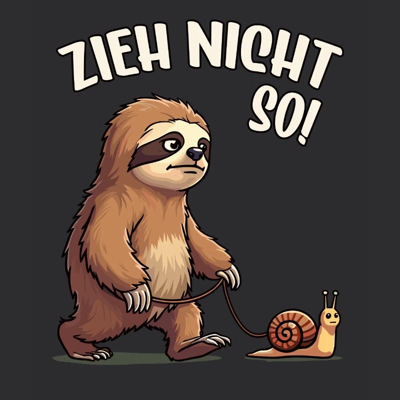 Faultier Spruch Zieh Nicht So Schnecke Wandern