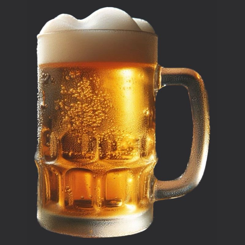 Ein kaltes Bier im Bierkrug