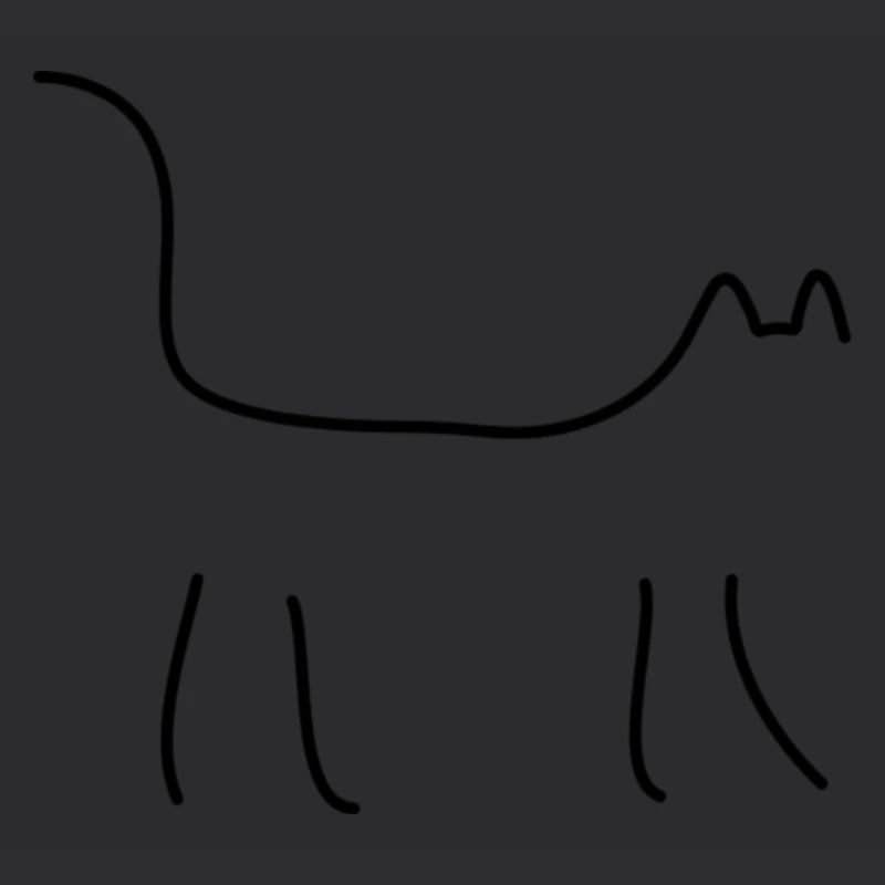 Katze schwarz