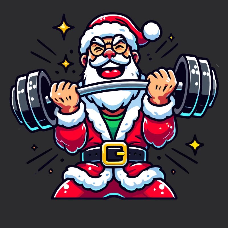Lifting Santa