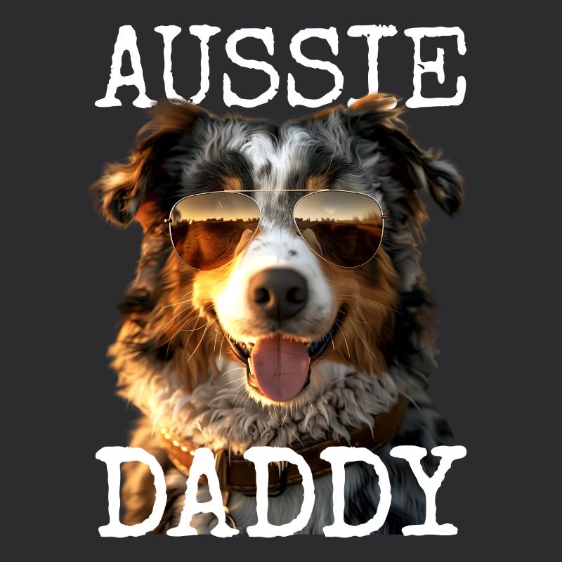 Aussie Daddy Papa Vatertag Dad Australian Shepherd