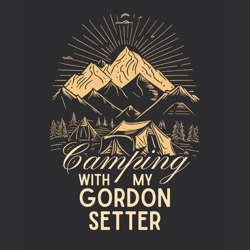 Gordon Setter Camping
