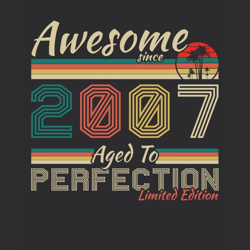 2007 Vintage Retro Geburtstagsgeschenk