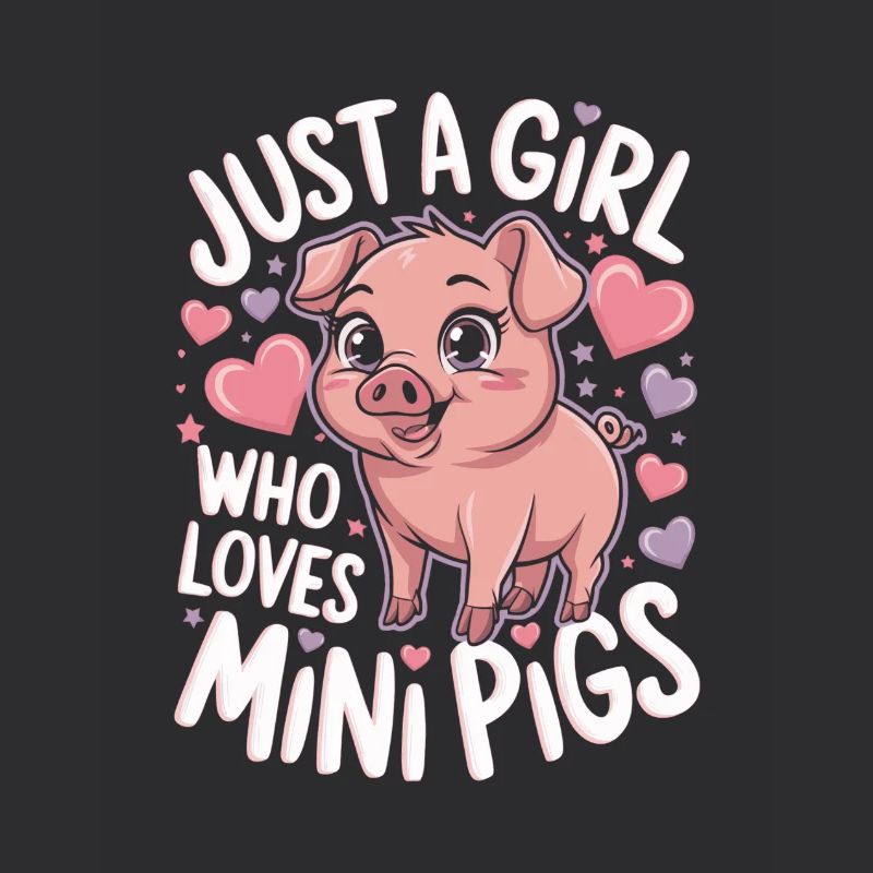Süßes kleines Schwein Minischwein Mädchen Spruch