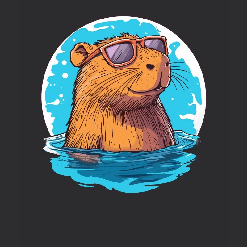 Capybara with sunglasses