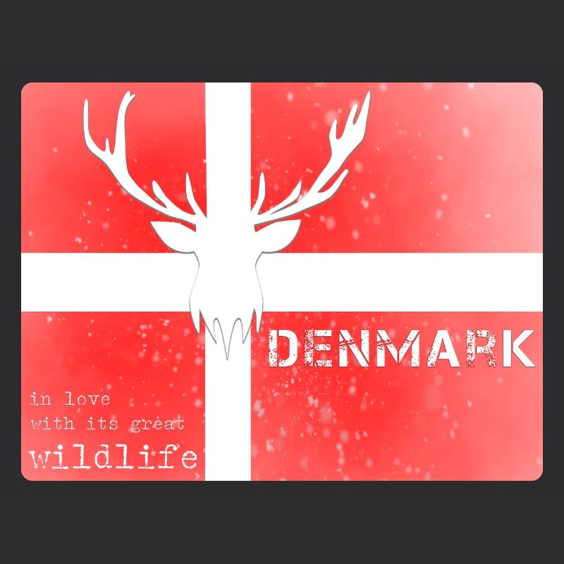 Danemark faune Drapeau Cerf