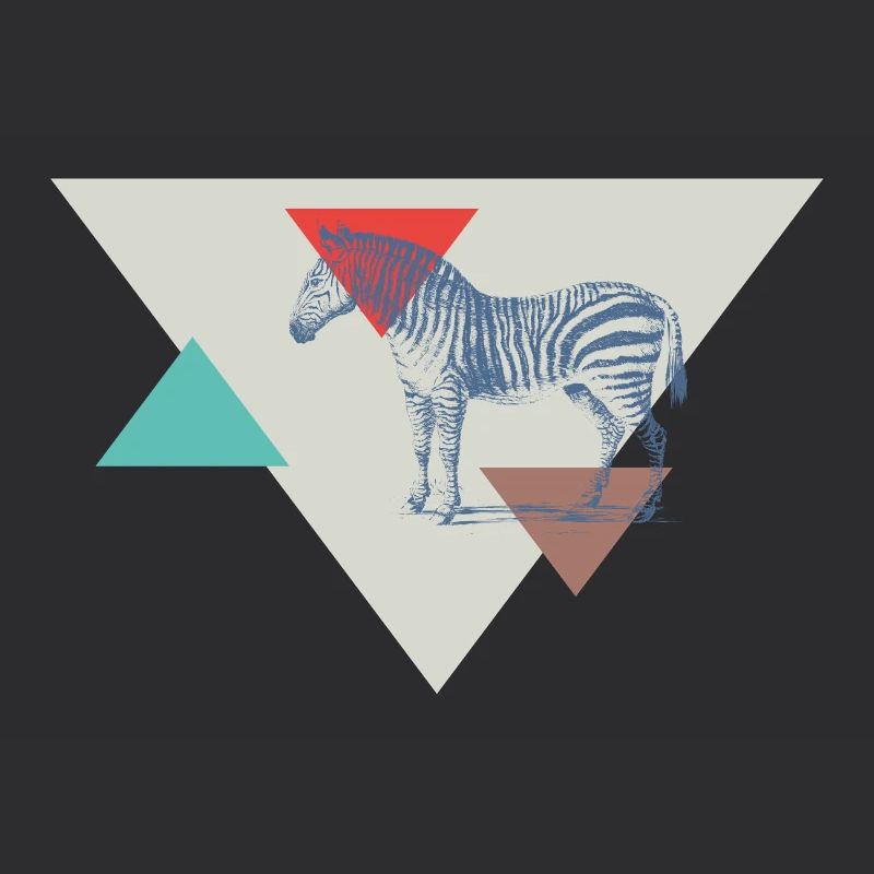 Zebra Dreieck Design