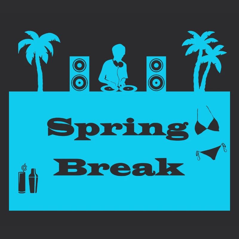 spring break bleu clair