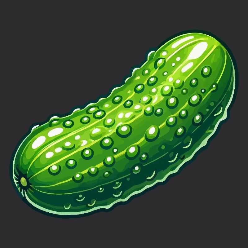 Cornichon courbée