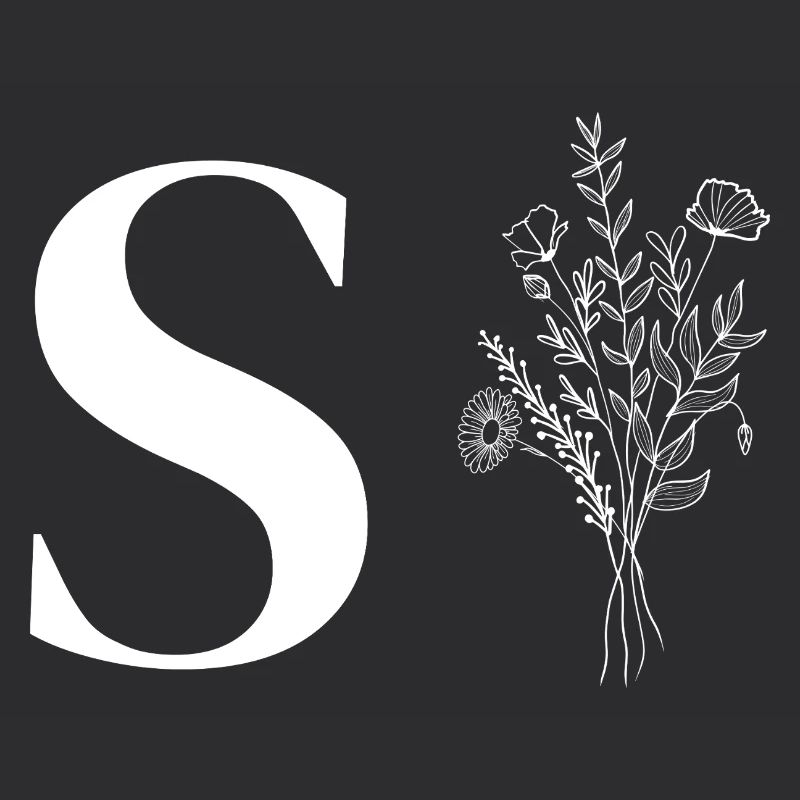 Lette s fleurs minimalistes