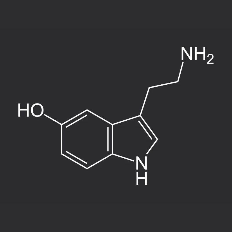 Formule structurale de sérotonine