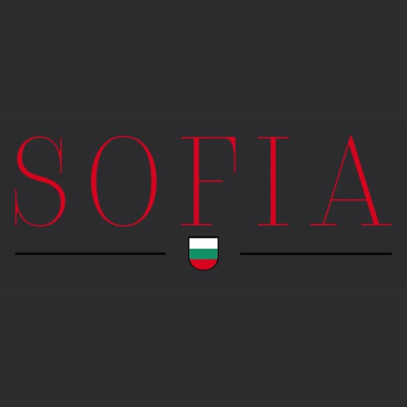 Sofia, Bulgarien Stil Design T-Shirt