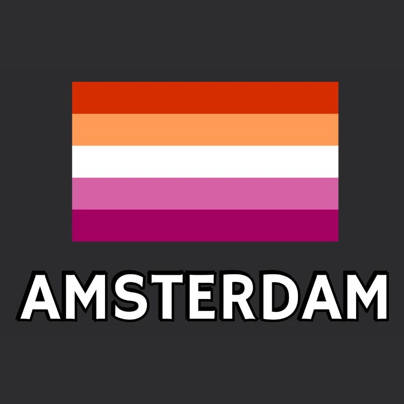 Drapeau de la fierté lesbienne d’Amsterdam
