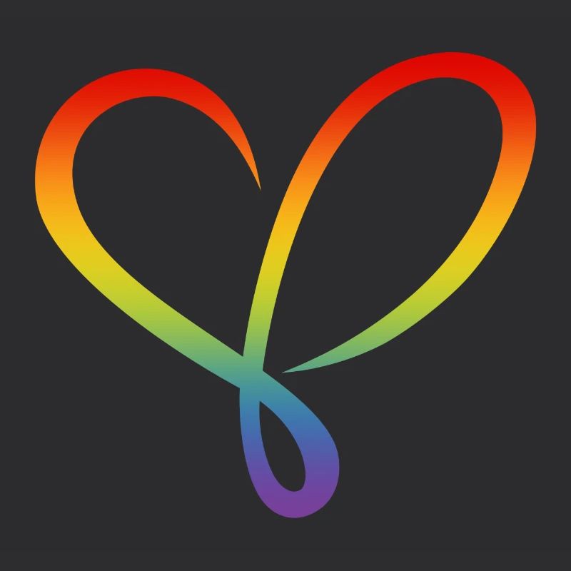 Regenbogen Herz