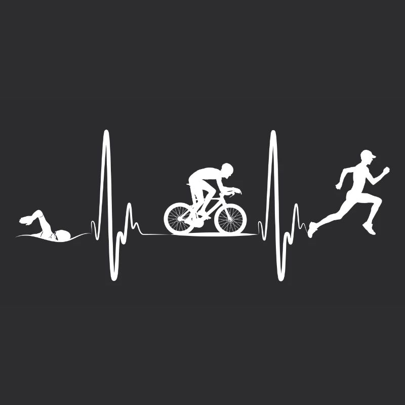 Triathlon Tshirt Geschenk Evolution Männer