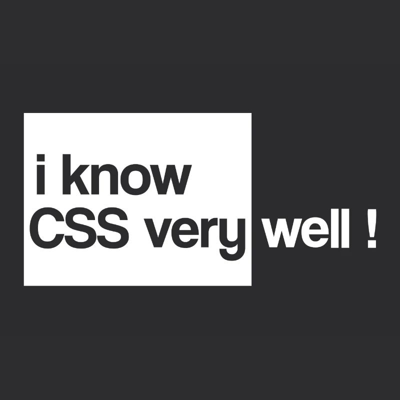 Ich weiß, css html sehr gut