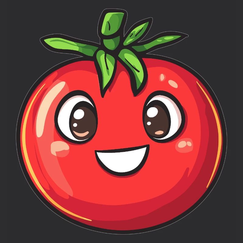 Fröhliche Tomate