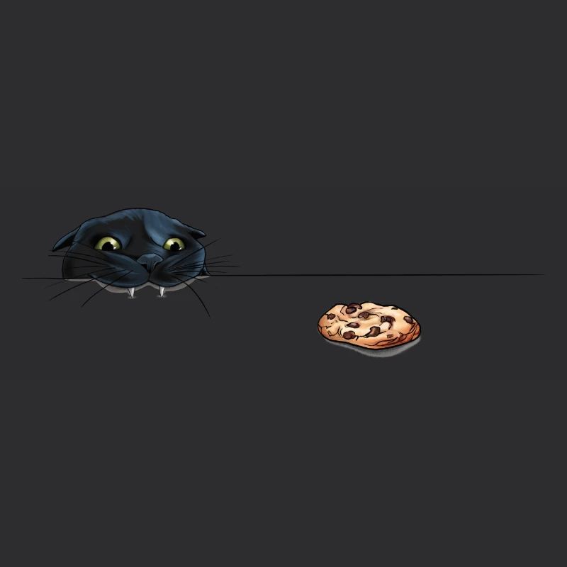 "Funny Cat Craving Cookie"