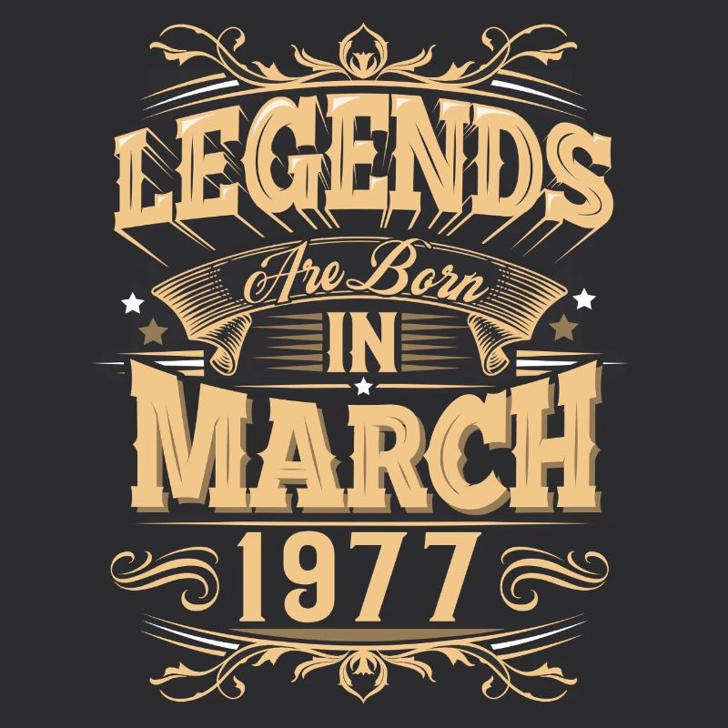 Légende de l’anniversaire de mars 1977