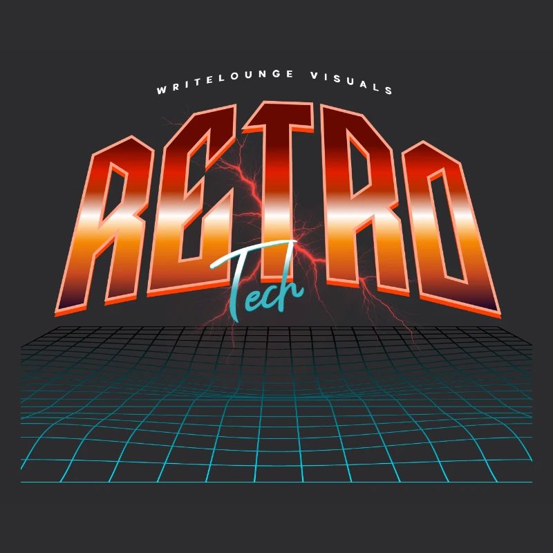 Rétro Tech Neon Synthwave