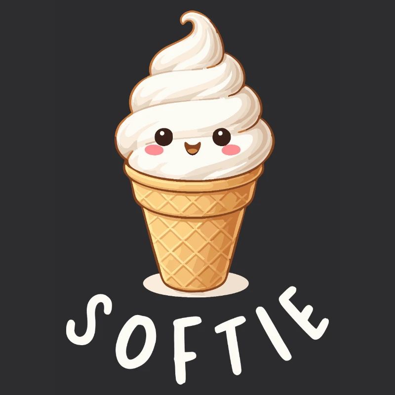 Softie. Softeis Liebe Eiscreme Statement