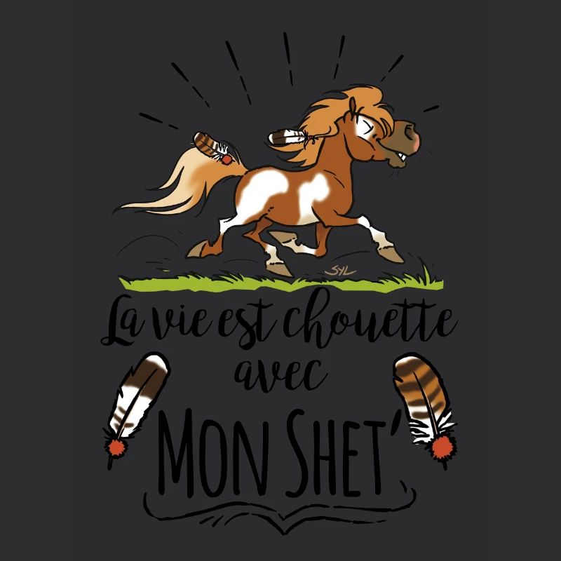 La vie est chouette avec mon shet 2 texte noir