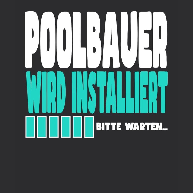 Poolbauer wird installiert