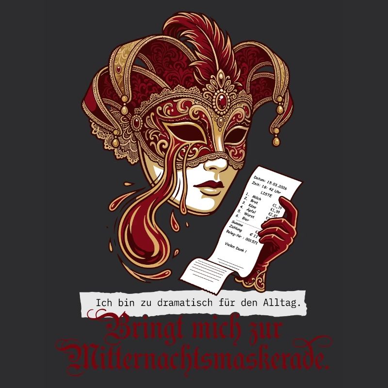 Dramatisches Mitternachtsmaskerade Design für Buch
