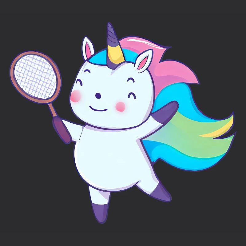 Badminton-Einhorn