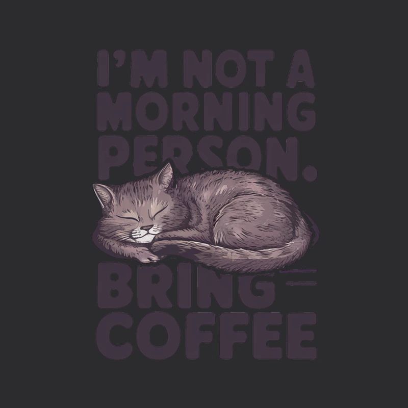 Ich bin kein Morgenmensch. Bring Kaffee mit.