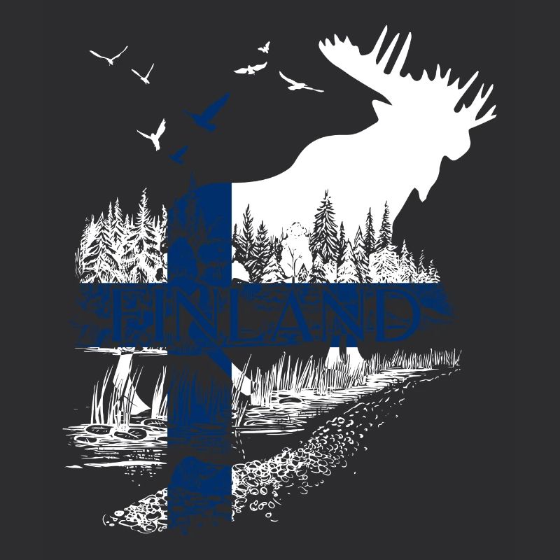 VACANCES DU DRAPEAU DE LA FINLANDE À L’ORIGNAL