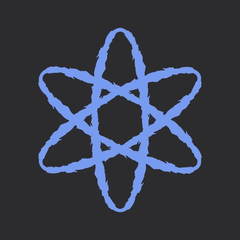 Atom symbol nuclear power