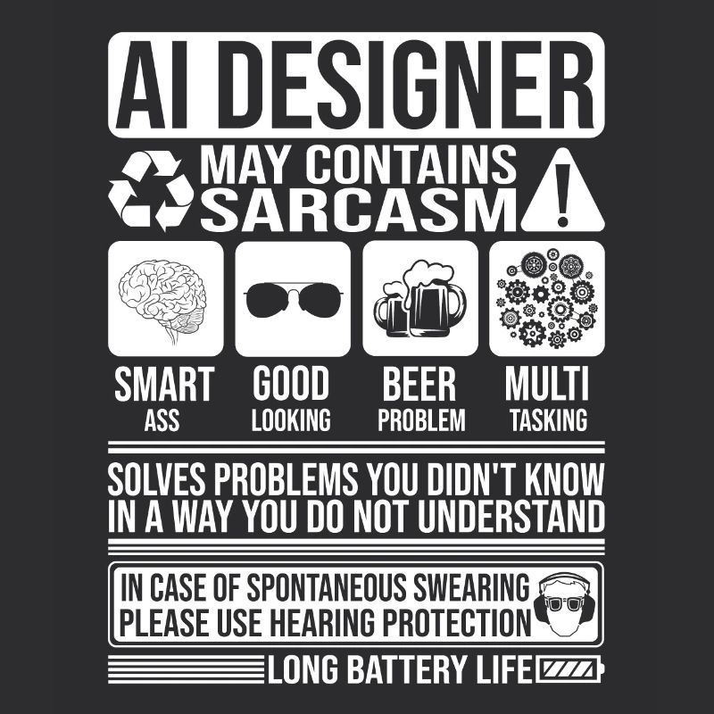 Ai Designer Sarkasmus lustig Geschenk Ai Designer