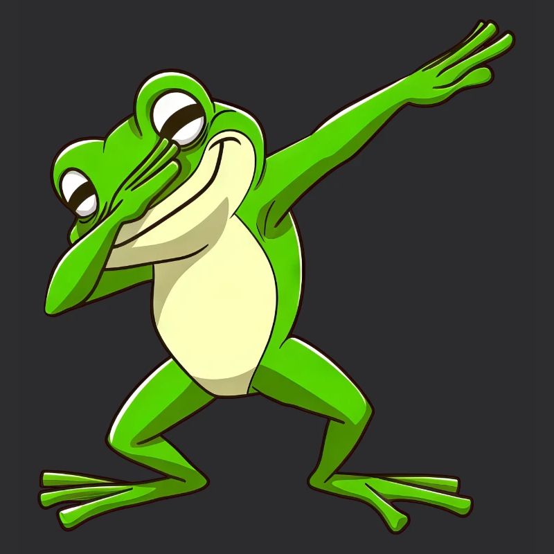 Cool Frog Dabbing Pose Trendy