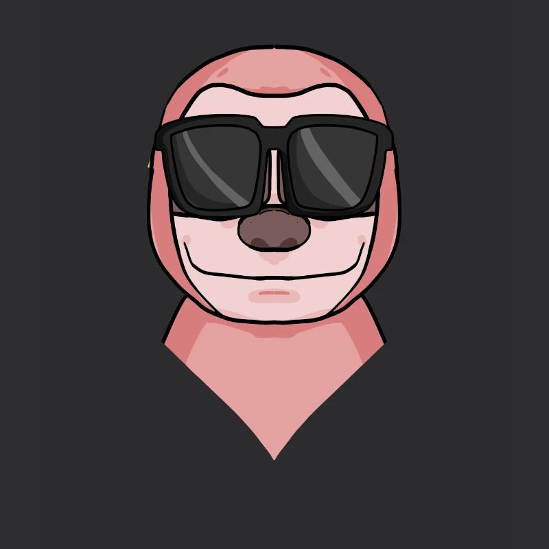 Sloth with glasses